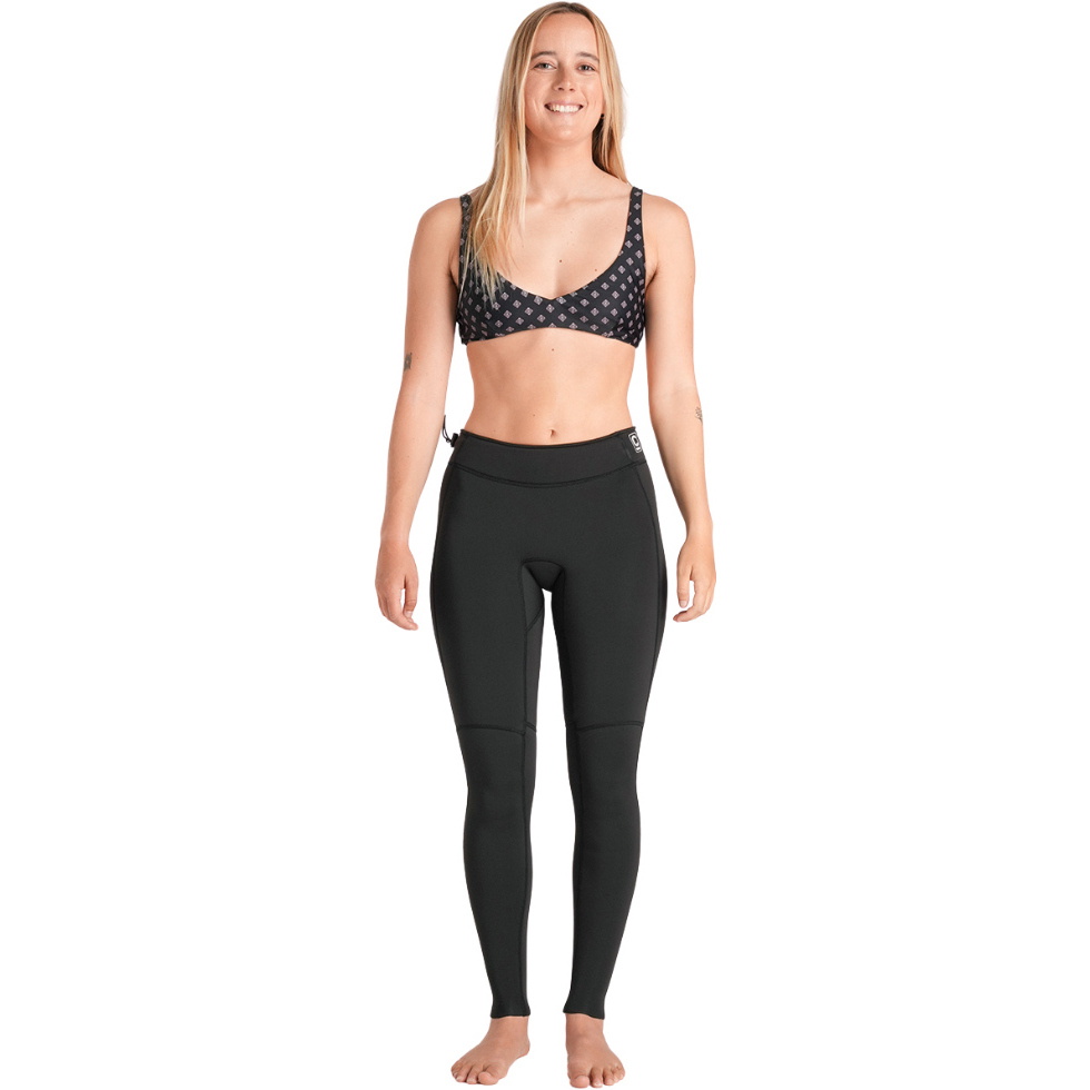 2026 C-Skins Womens Nuwave Solace Lite 1.5mm Leggings C-NSOL15LE - Black / Black / White